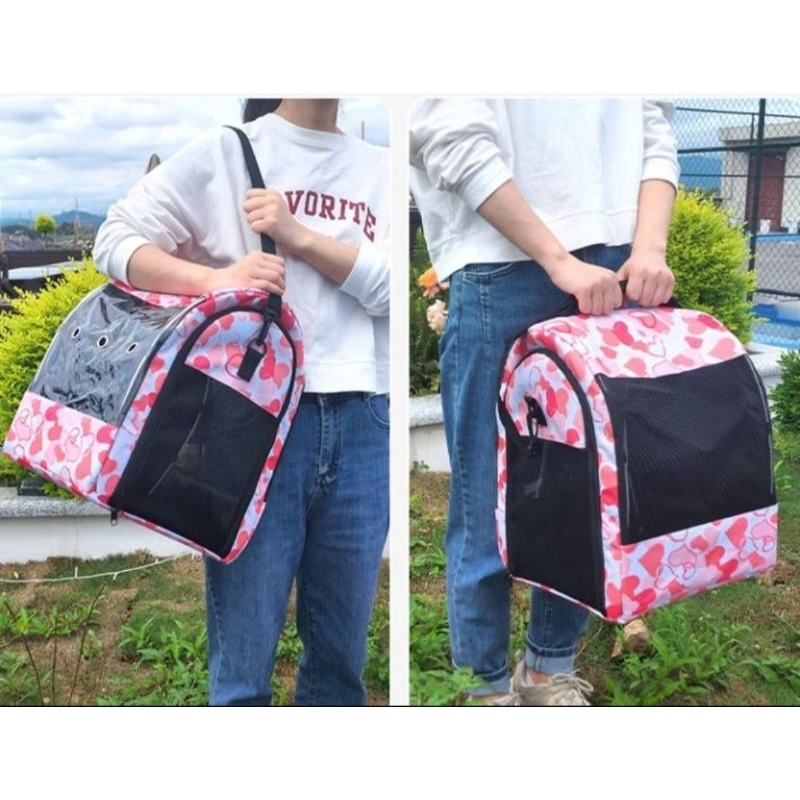 Tas travelling anjing kucing binatang peliharaan anabul Bag anjing kecil besar