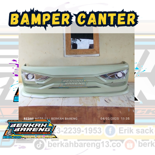 Bamper Truk Canter / Bamper Canter / Bamper Truk Canter Dengan Lampu / Bamper Truk Canter Terbaru / 
