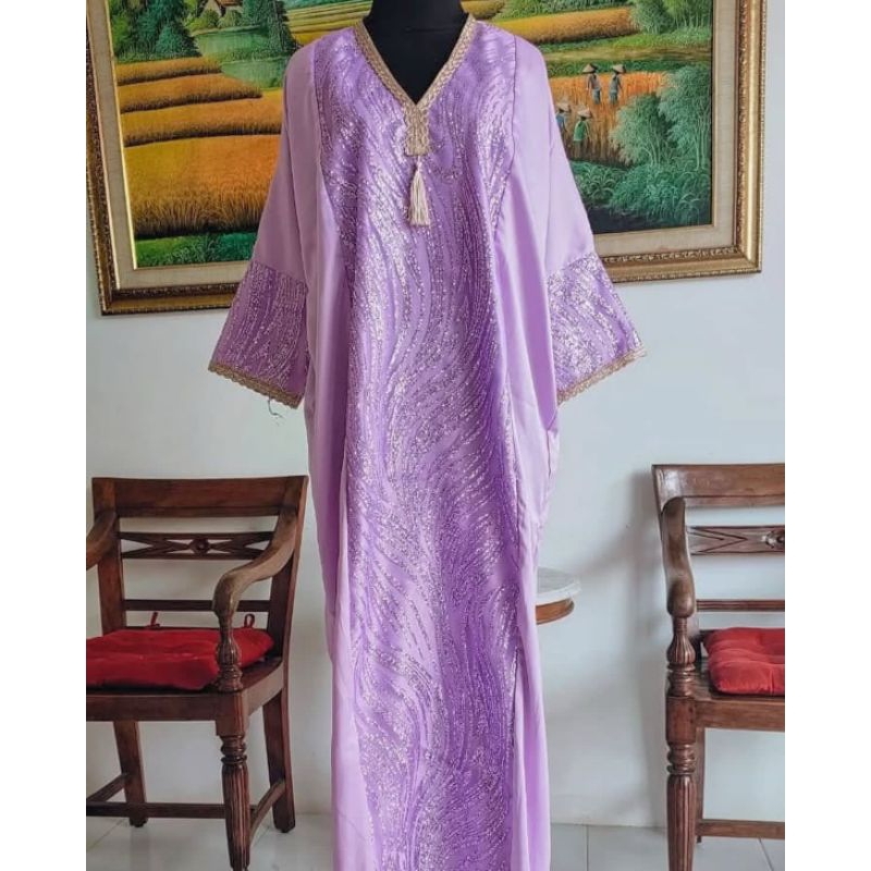 Kaftan Arabian Ungu / Kaftan Ungu  / Abaya Saudi / Abaya Saudia / Kaftan Saudi / Abaya Arab / Abaya 