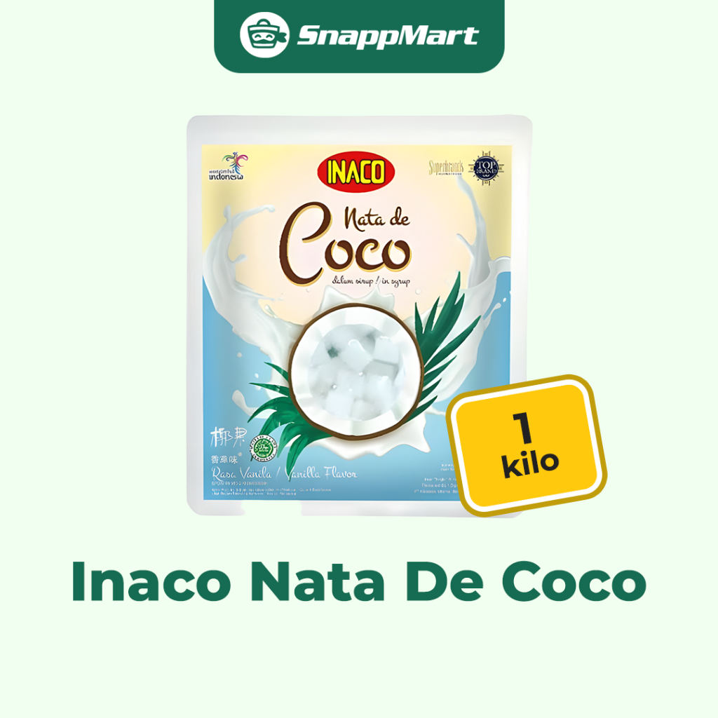 

Inaco Nata De Coco (1kg) - REGULER / INSTANT / SAMEDAY - Bahan Masak & Bumbu