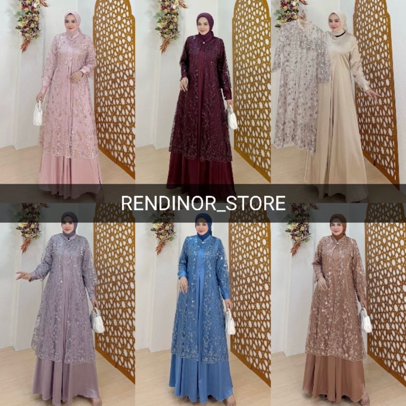 AZAHRA SET GAMIS DRESS BY CUP IN READY SIAP KIRIM