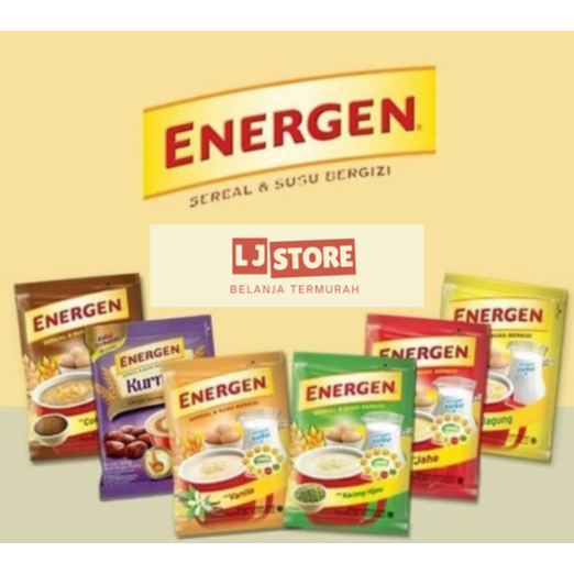 

Energen Sereal Vanila/Coklat/Kacang Hijau/Lainnya