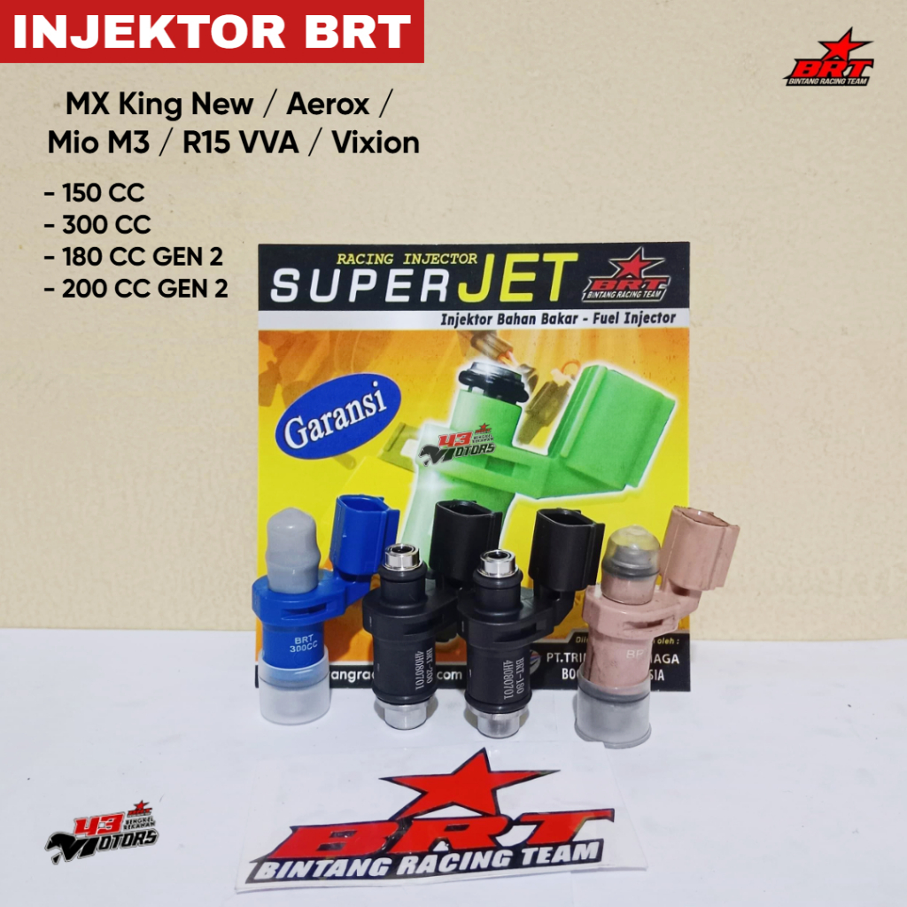 INJEKTOR BRT MX KING NEW / AEROX / MIO M3 / R15VVA / VIXION