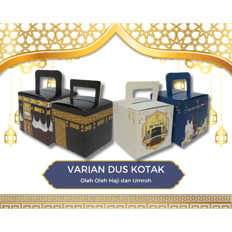 

Dus Kotak Motif Oleh Oleh Haji dan Umrah 1 pack isi 50 pcs