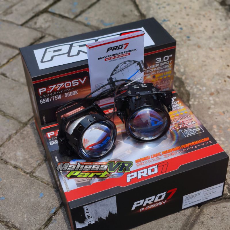 Biled Pro7 P770SV 65/75watt 3inch original Pro7/ biled terbaru Pro7 type P770SV blue lens/ projie bi