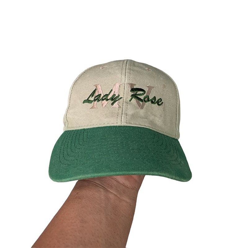 Topi Twotone Dua Warna Lady Rose Vintage Dad Caps Simple Hats