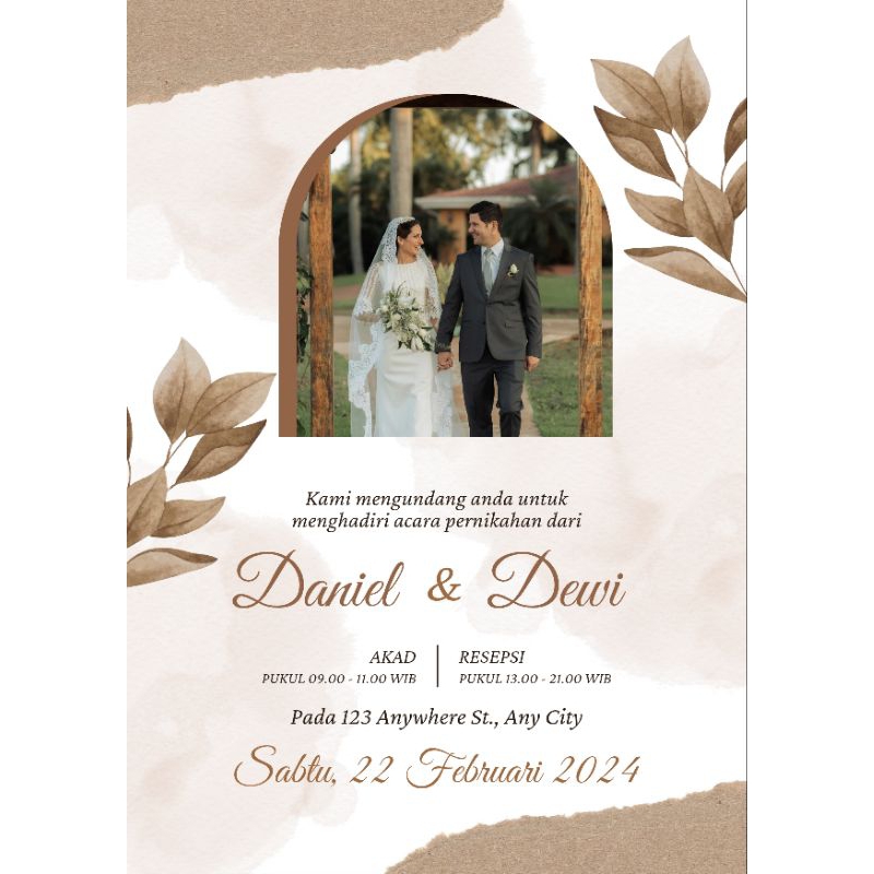 

Desain undangan dengan foto