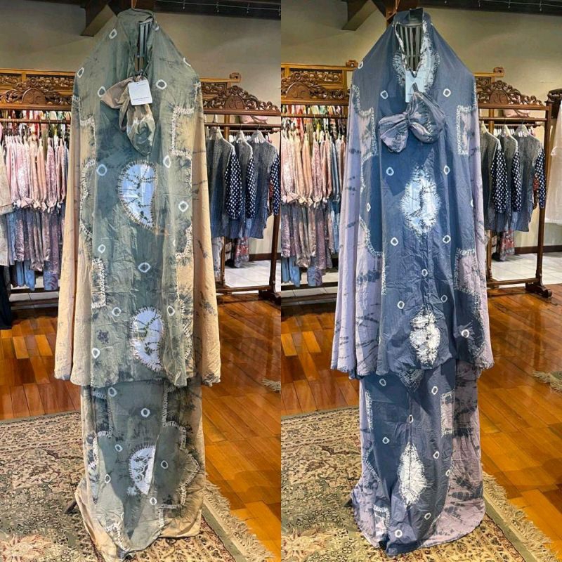 Mukena Traveling ( Atas Bawah + Pouch ) by Dian Pelangi LIMITED EDITION Mukenah Rukuh Busana Perleng