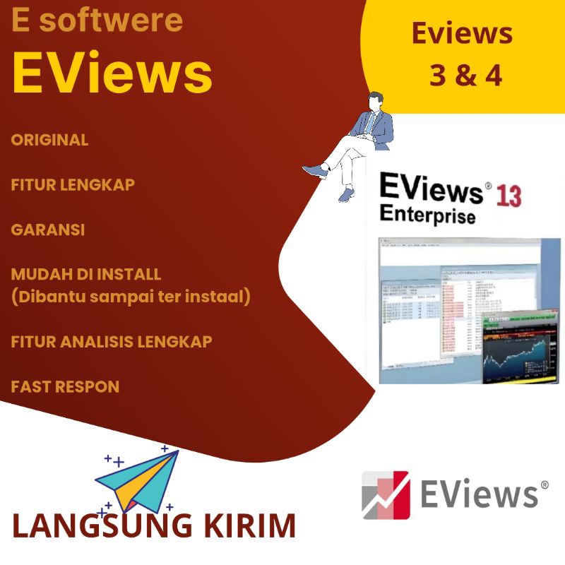EViews 9-13 Enterprise – Software Analisis Data Profesional, Instalasi Mudah