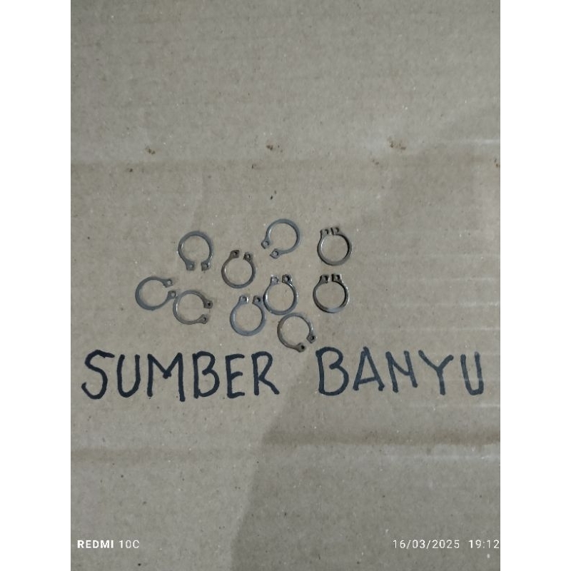 Snap ring pompa air panasonic 125 (bearing 629) as 9mm