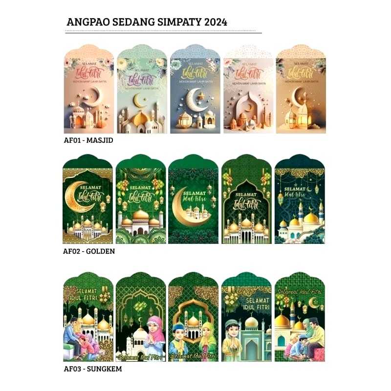 

V2_Amplop Lebaran Simpaty/Angpao / Amplop Lebaran Idul Fitri Sedang Medium Dan Kecil isi 8 lembar
