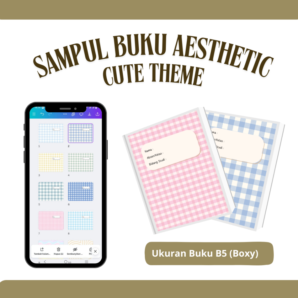 

30+ SAMPUL BUKU TULIS B5 TEMA "AESTHETIC GEOMETRIC
