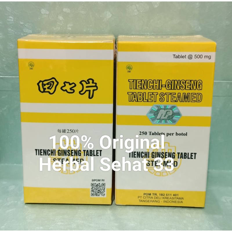 tienchi-ginseng tablet steamed 250 tablet tienchi - ginseng tablet steamed original 100%