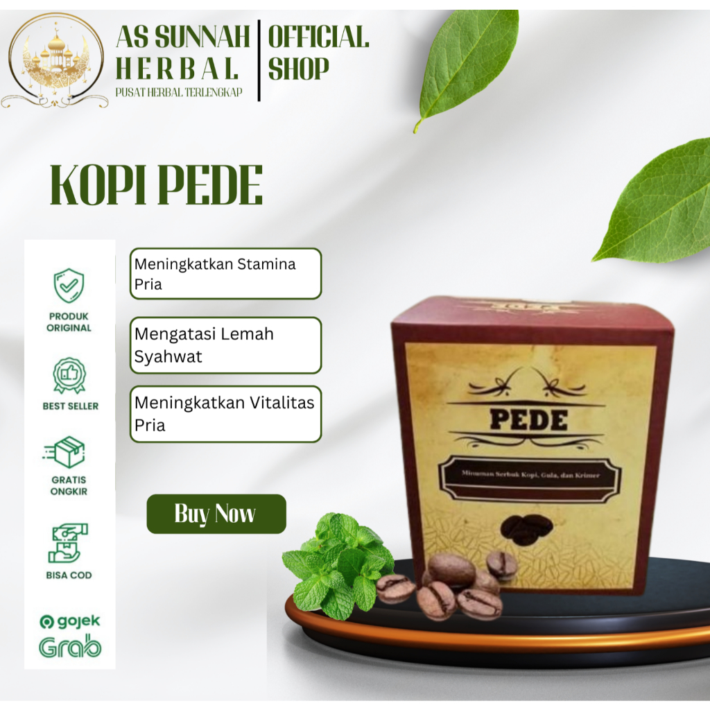 

Kopi PEDE Isi 5 Sachet - Membantu Menambah Stamina