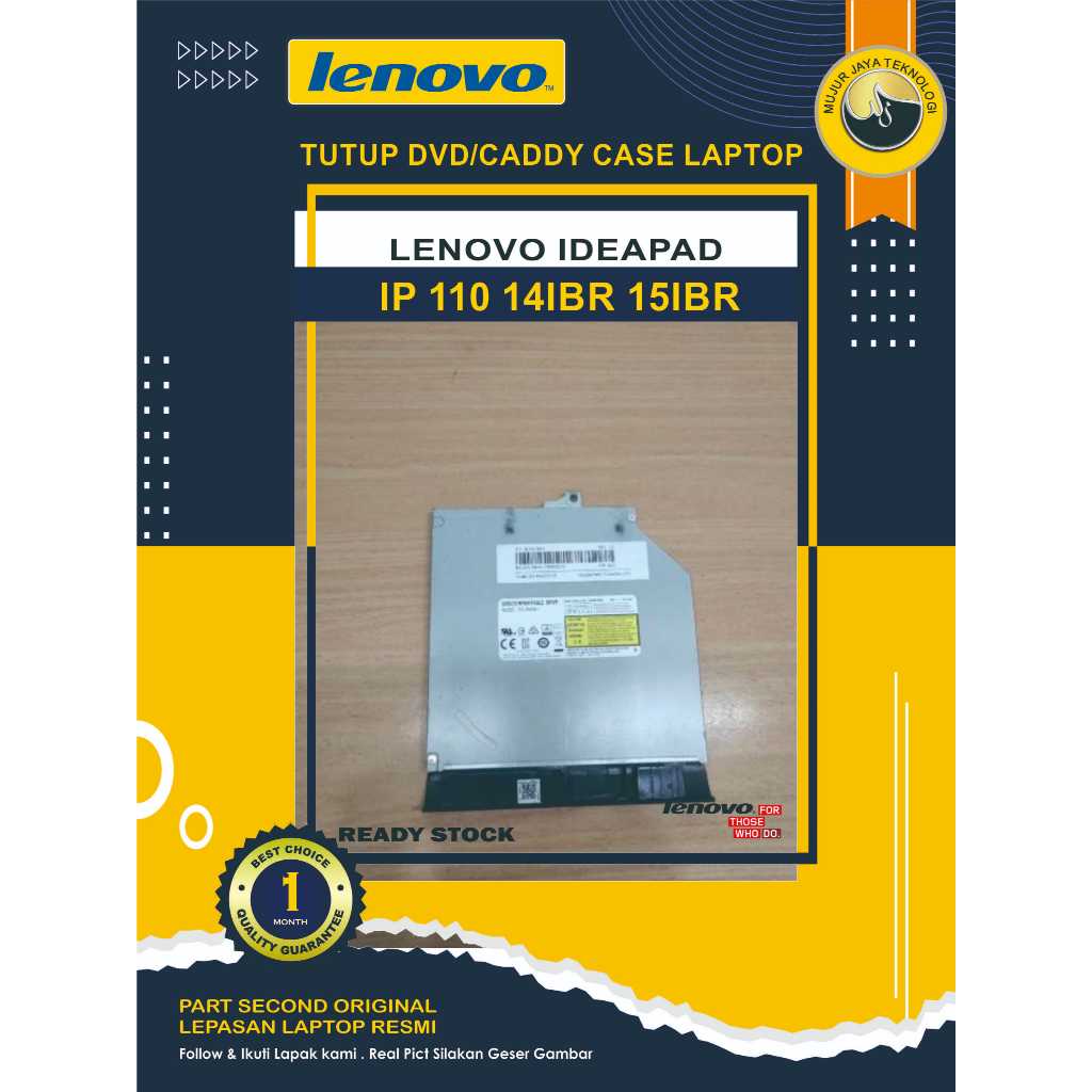 DVD Caddy Tutup Case Cover Laptop Lenovo Ideapad IP 110 14IBR 110 15IBR Series Second Original