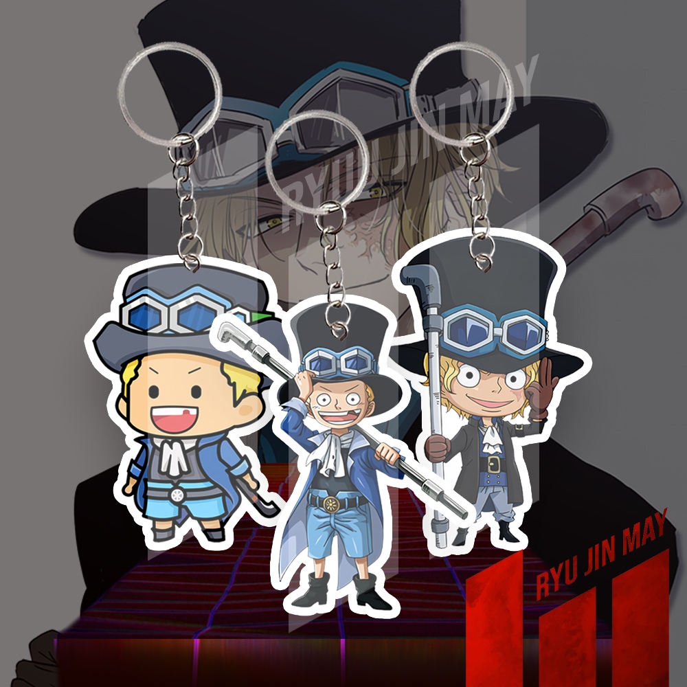 Gantungan Kunci / Keychain / Gantungan HP - One Piece - Sabo