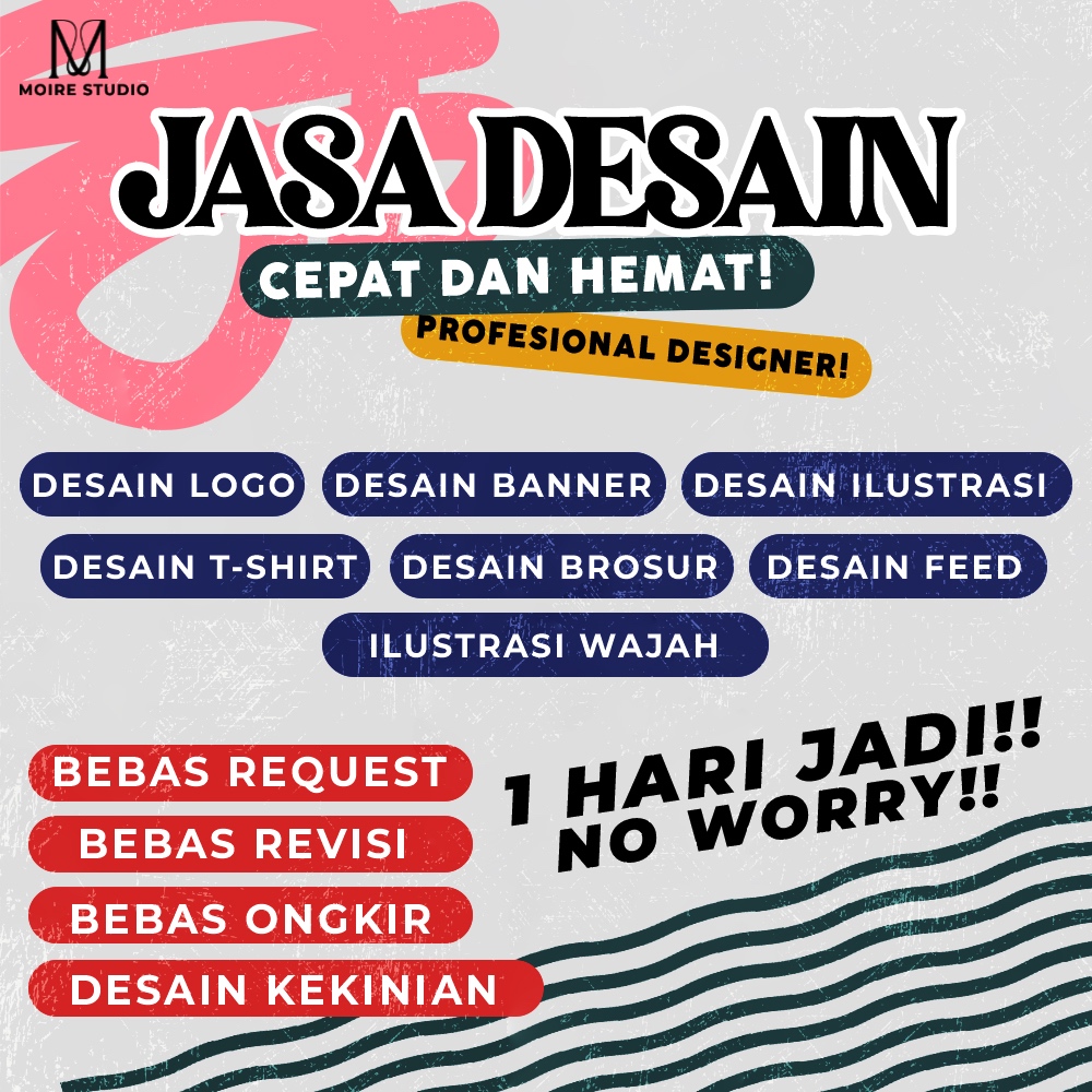 Jasa Desain Grafis Terpercaya dan Profesional / Jasa Pembuatan Desain / Logo/ Banner/ Spanduk/ T shi