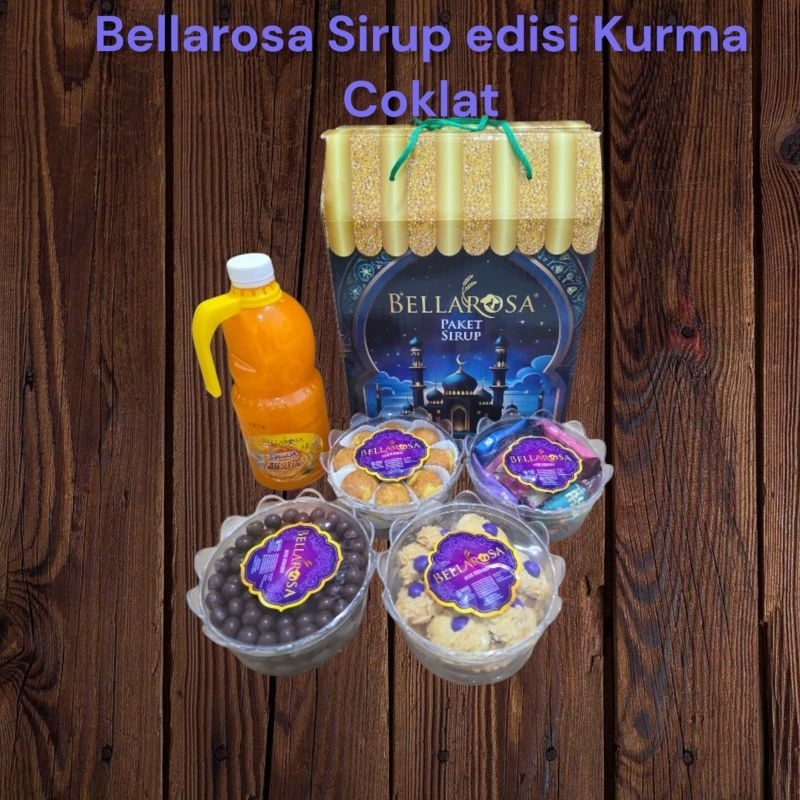 

Bellarosa sirup - paket kue kering plus syrup - grosir kue lebaran - paket kue kering isi 4 toples