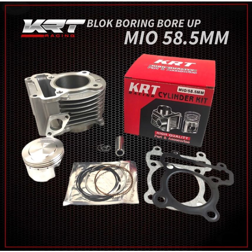 BLOK SEHER BORING PAKET BOREUP KRT YAMAHA MIO 58,5