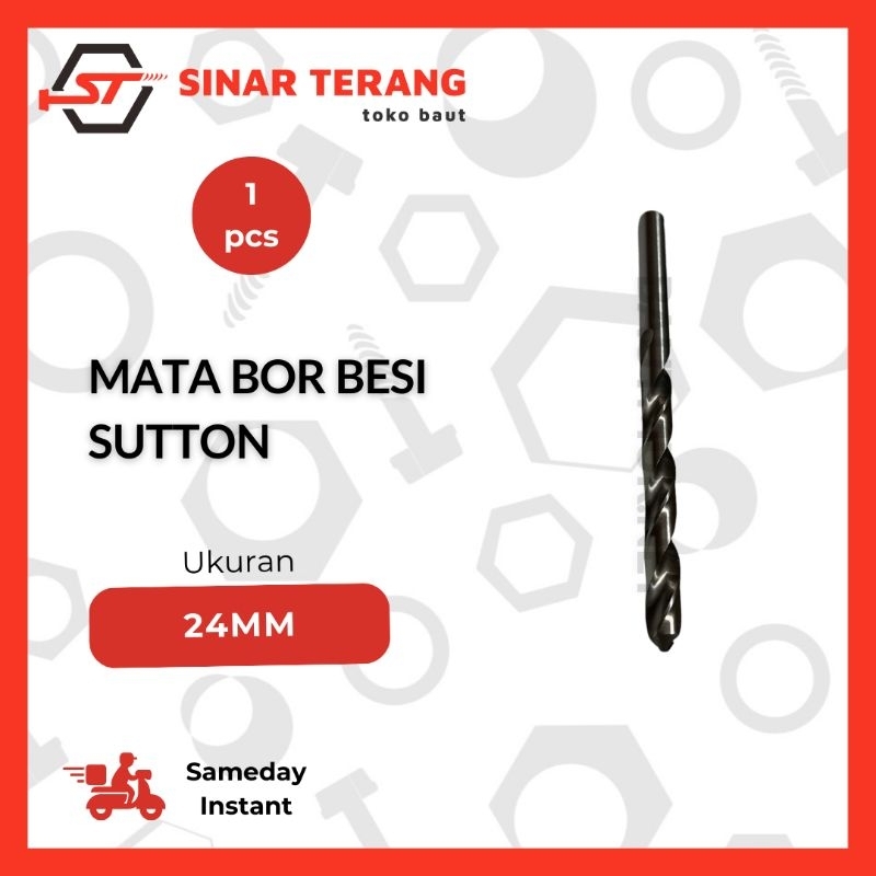 Mata Bor Besi Sutton Tools HSS 24 mm Hitam | MataBor 1 pcs Nachi / Sutton
