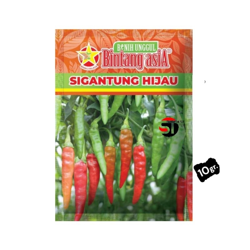 Cabai Rawit SIGANTUNG HIJAU 10gr. - Bintang Asia