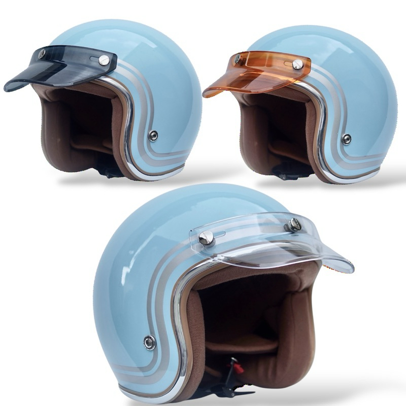 (Bisa bayar ditempat)Helm camelio biru tosca wanita pria dewasa dan remaja unisex keren viral sni or