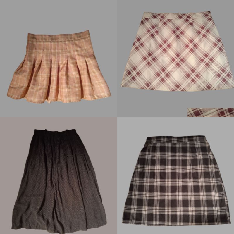 Rok mini tennis, rok mini span korea preloved