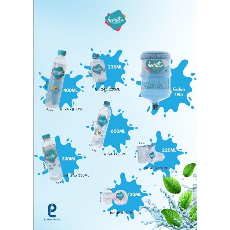 

HEVIITRO AIR MINERAL (DEMINERAL) CUP DAN BOTOL