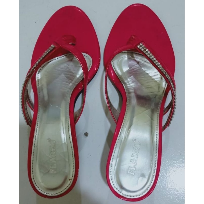 Sandal Wanita Merk Fladeo Size 37 Pink Fanta Blink2