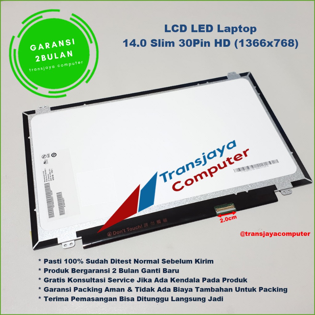 Layar LED LCD HP LCD LED HP 240 G5 240 G6 HP Probook 440 G2 440 G3