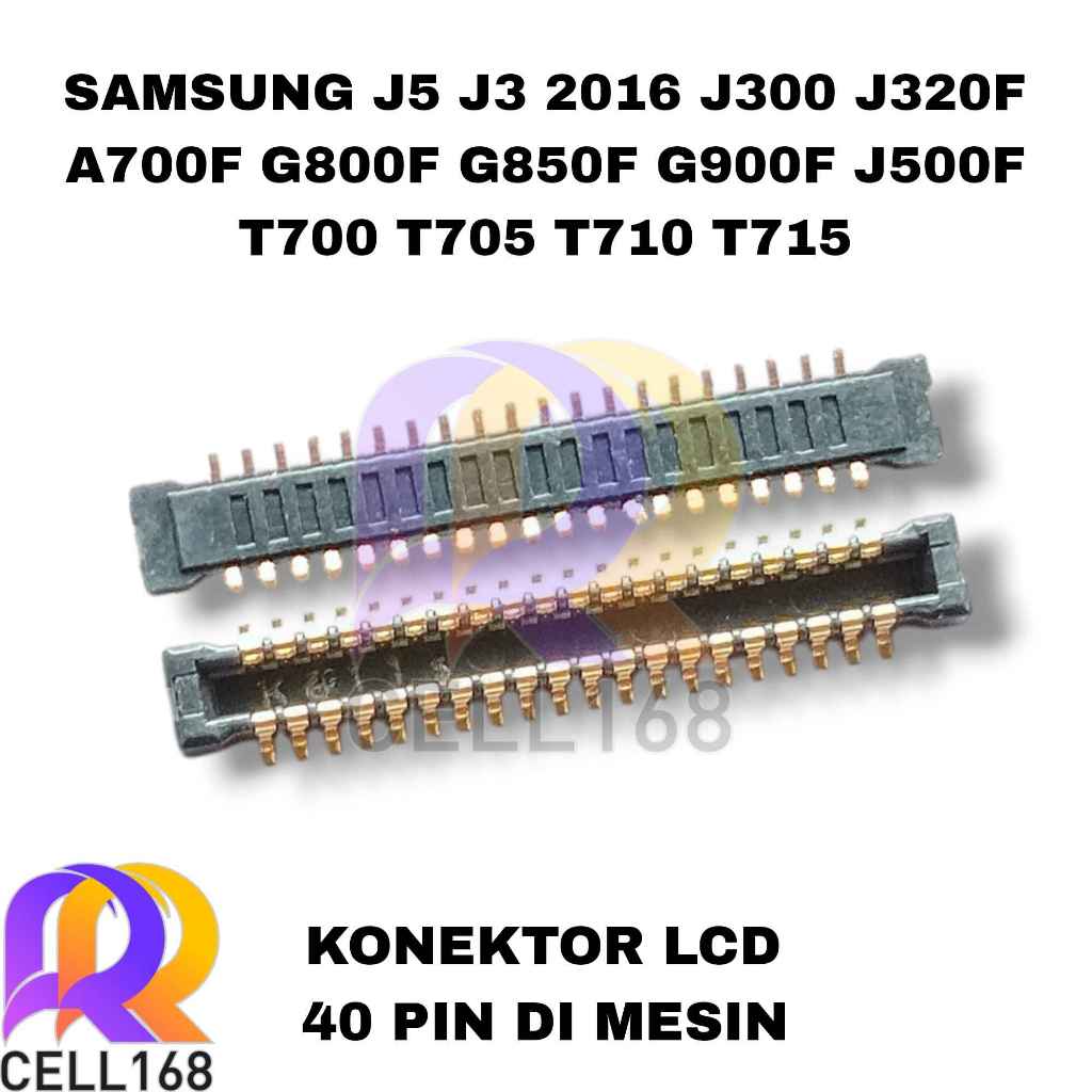KONEKTOR LCD SAMSUNG J3 J5 2016 J300 J320F A700F G800F G850F G900F J500F T700 T705 T710 T715 CONNECT