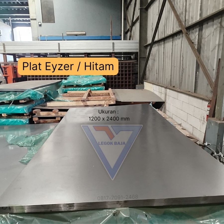 PLAT HITAM / PLAT SPHC / PLAT BESI 1200 X 2400 mm / PLAT LEMBARAN - 0.9 mm