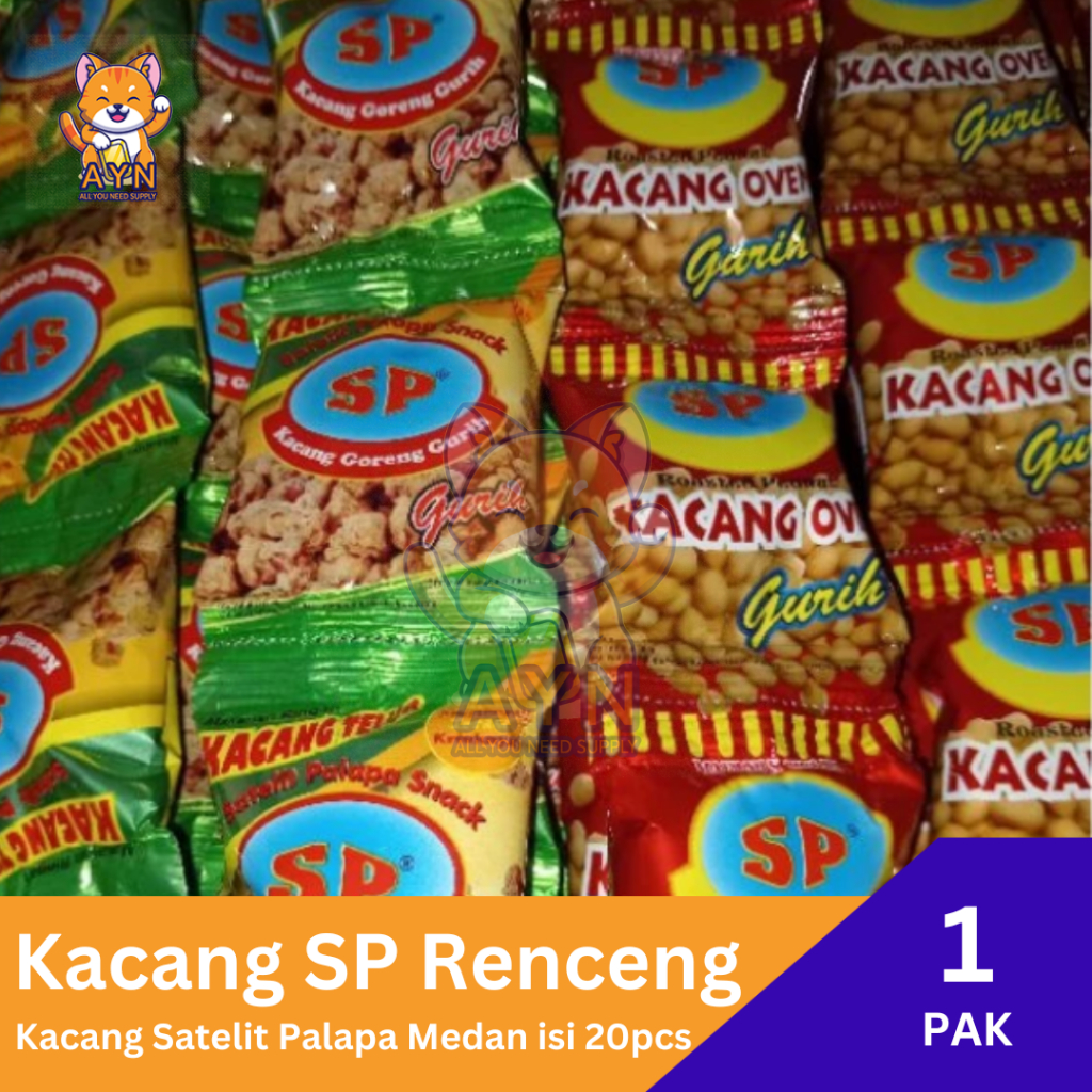 

Kacang SP Satelit Palapa Kacang Telur / Kacang Oven Renceng [ 1 pak isi 20 pcs ]