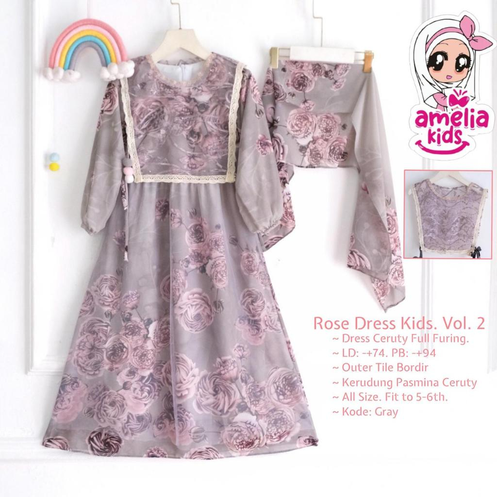 ROSE AYOKA HISANA LAZIA DAYU AGNES DRESS KIDS • AMELIA