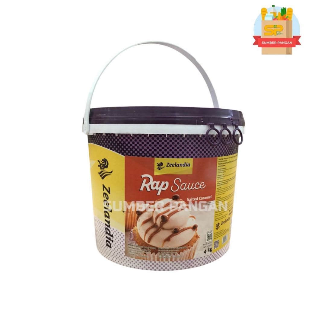 

Zeelandia Rap Salted Caramel 4kg / Sauce Salted Caramel 4kg / Topping Salted Caramel 4 kg (PAIL)
