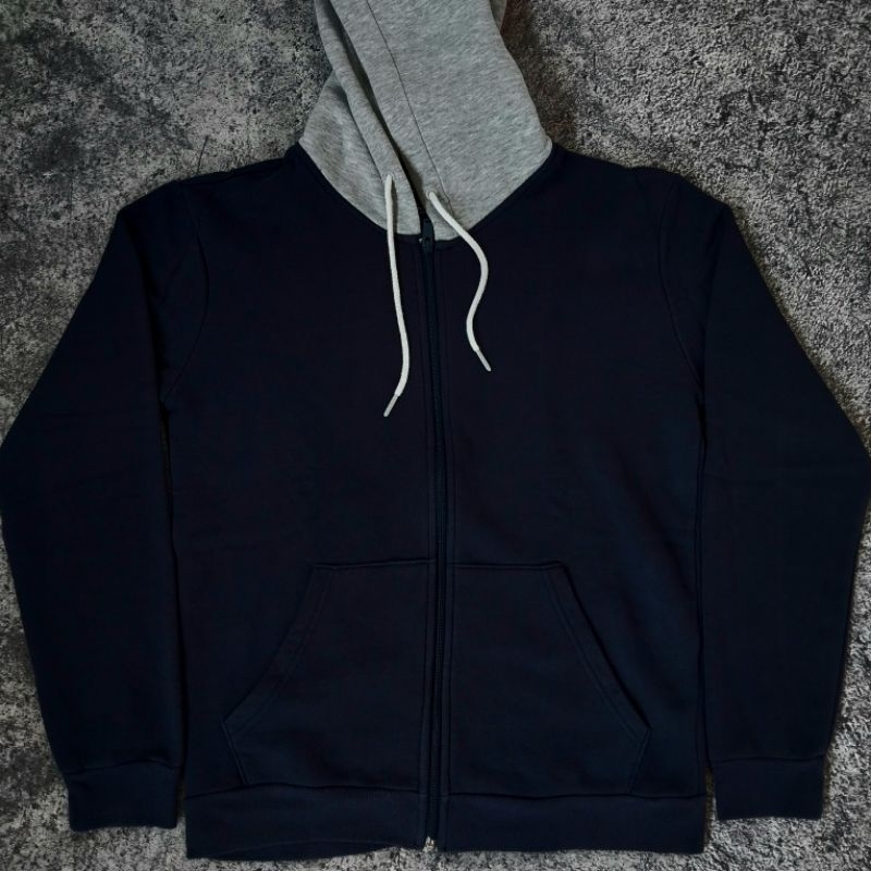 HOODIE ZIPPER ZARA "ZARA MAN" NAVY [ Original ]