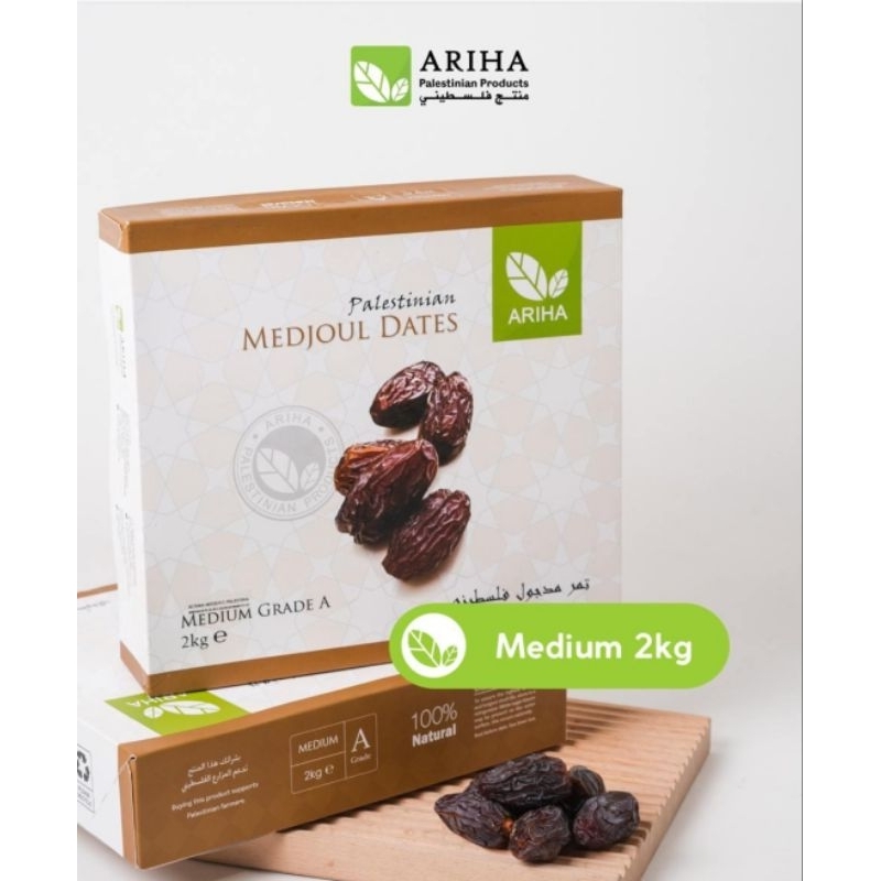 

Kurma Medjool Ariha MEDIUM 2 kg & LARGE 2 KG ASLI PALESTINA Medjoul Medjol