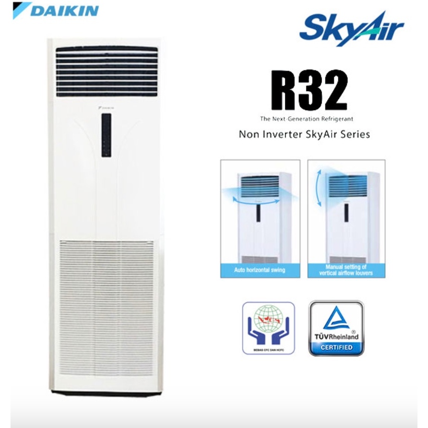 Daikin AC Floor Standing Standard Malaysia 3.5 PK ( Remote Wireless ) ( 3 Phase ) - FVC85AV14 + RC85