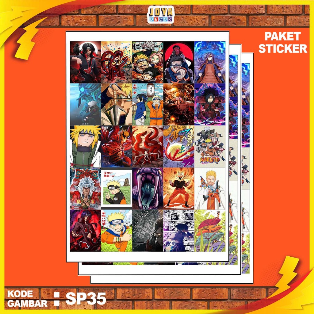 

GAMBAR STICKER NARUTO / STIKER NARUTO / PAKET STIKER NARUTO PER 25 PCS / KODESP35