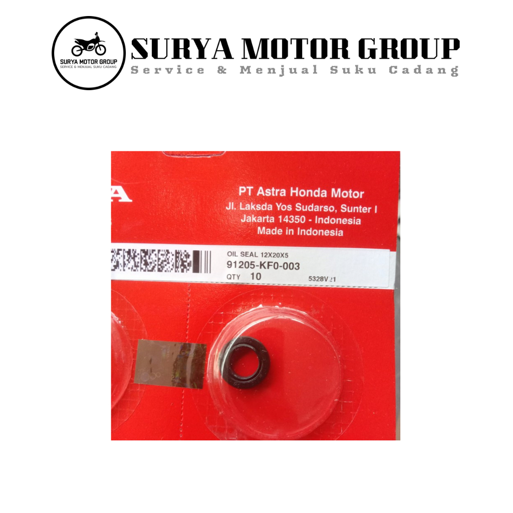 Jual Sil Oil Seal 12x20x5 91205-KF0-003 AHM Astra Honda Motor Sparepart Ori Original Asli 100%