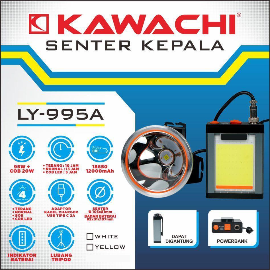 KAWACHI | SENTER KEPALA LY-995A | Senter Darurat | Senter Emergency | Lampu Emergency | Lampu Portab