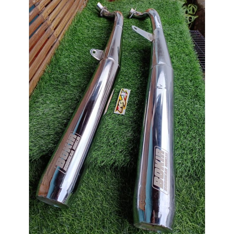 Knalpot Racing Alfa Tornado Model Bokir Bobokan Nuklir Original KYX RACING Suara Pedes Keras Fullcro