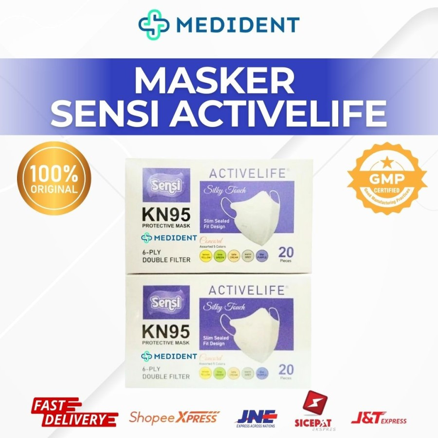 Masker Sensi Kn95 Original / Masker kn95 Sensi Medis/ Masker Sensi Box kn95 Original / masker Sensi 