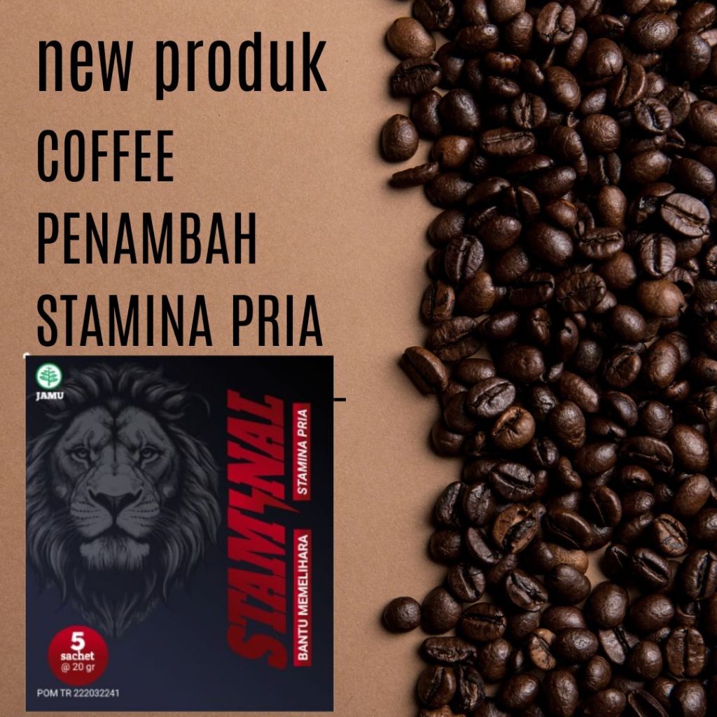 

Kopi Instan STAMINAL Minuman Penambah Durasi NO1 Bpom Halal