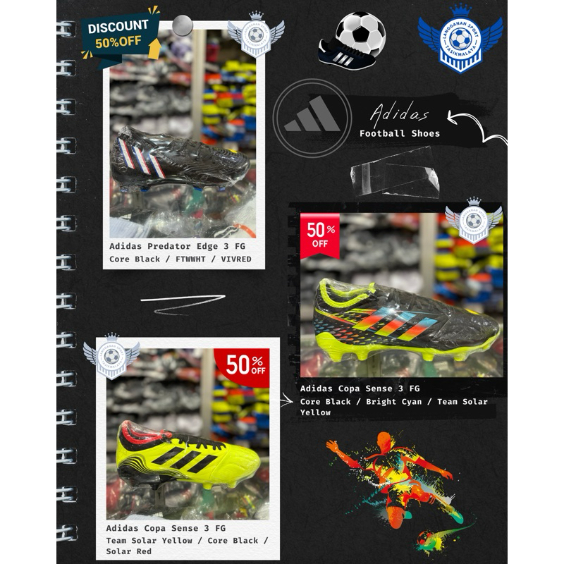 Sepatu Bola Adidas Original 100% | SALE 50%