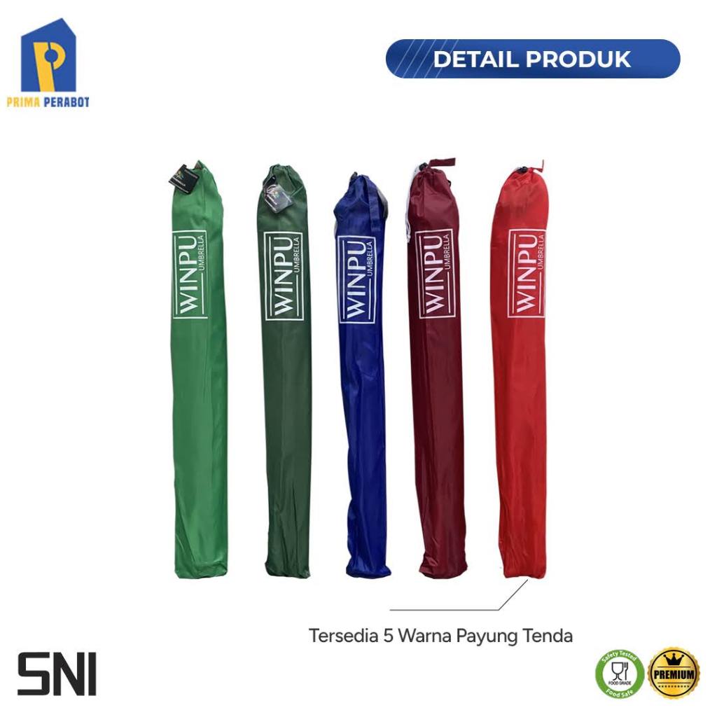 Payung Tenda 2 Lapis Payung Pantai/Taman UV Series Winpu 90 Cm/36 Inch