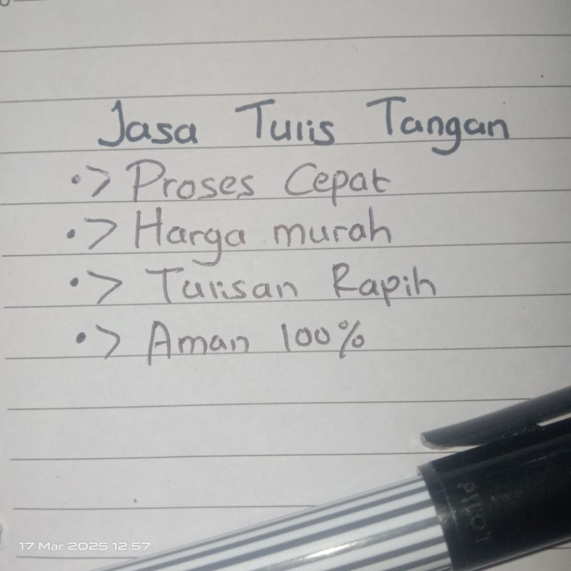

Jasa Tulis Tangan