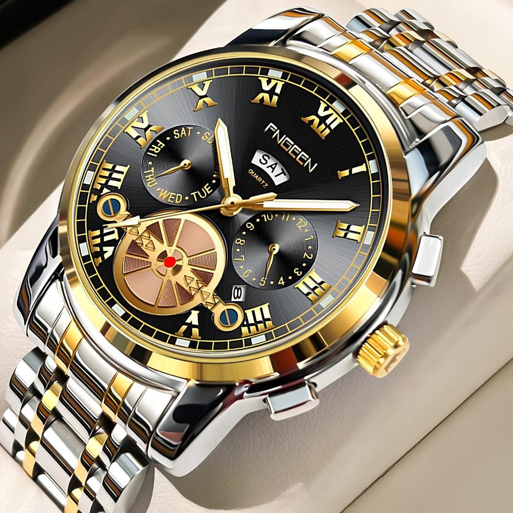 Jam Tangan Pria Kasual Bisnis Waterproof Asli Tahan Air Premium Original Model Lexier Terbaru Stainl