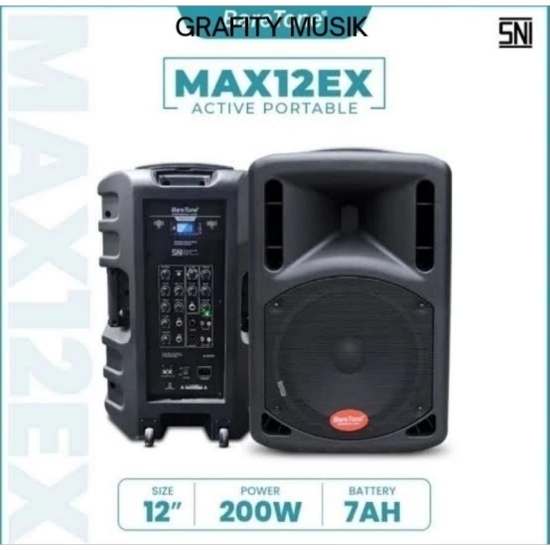 Speaker Portable Baretone Max 12EX Speaker Portable 12 Inch Original Speaker Baretone Max12 EX