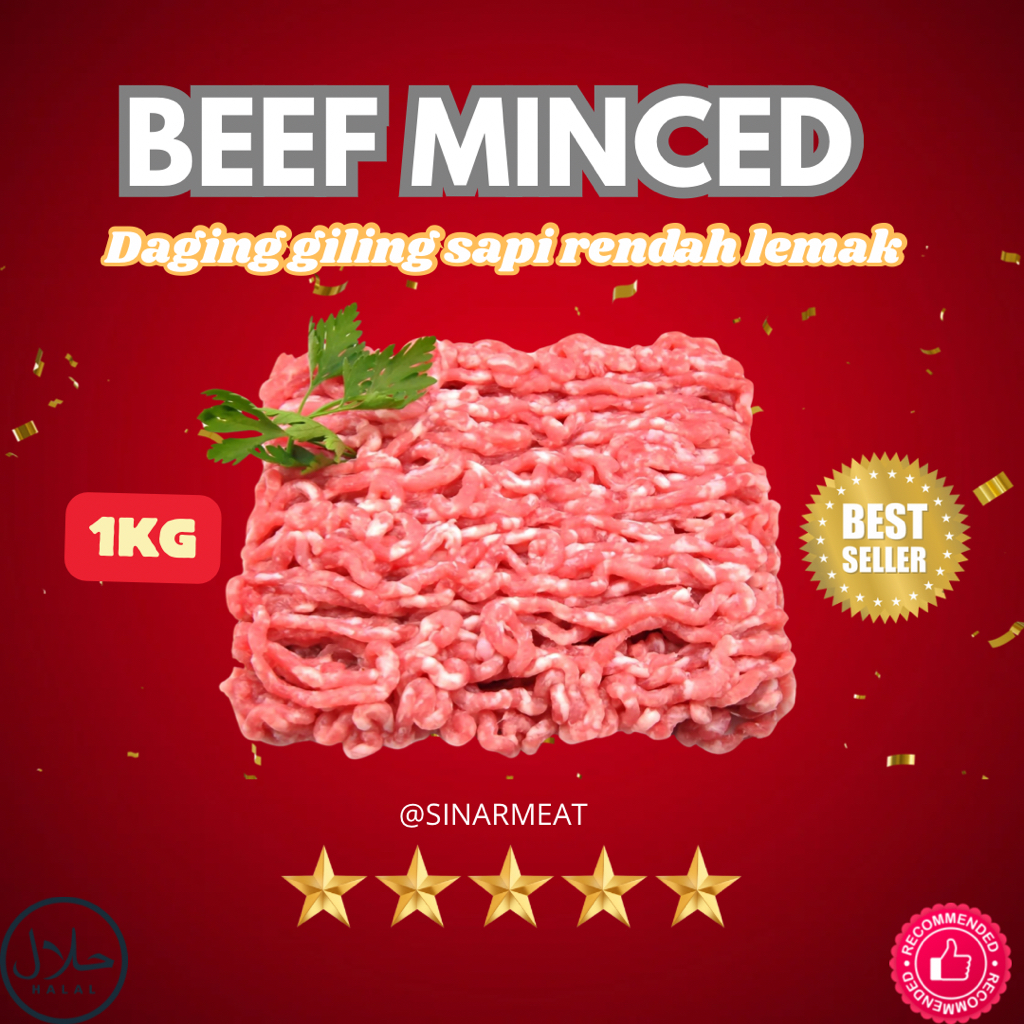 

DAGING GILING SAPI PREMIUM RENDAH LEMAK 1KG